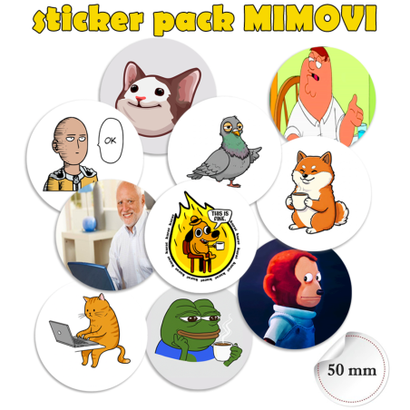 Stiker pak Meme 50 мм (10 pc.)