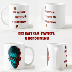 Keramicka šolja Statista u horor filmu