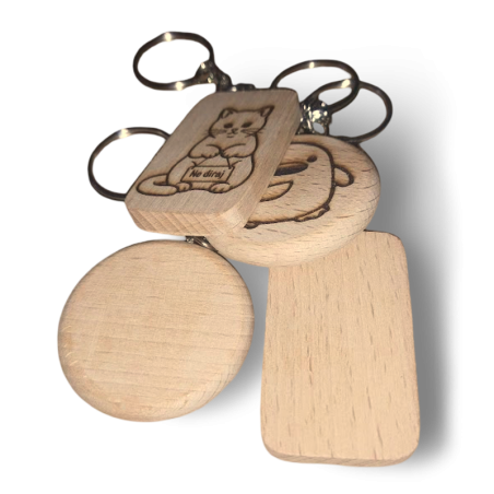Custom Wooden Keychains – Personalized Handmade Gifts