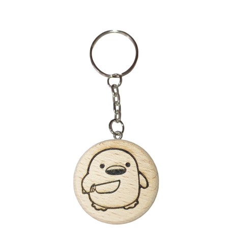 Wooden keychain Chicken