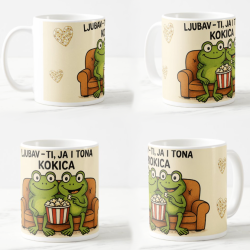 Керамическая кружка Ti ja i tona kokica