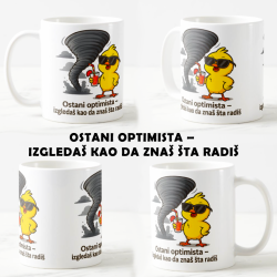 Keramicka šolja Ostani optimista