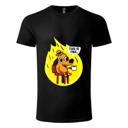Футболка (унисекс) This is fine