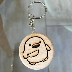 Wooden keychain Chicken