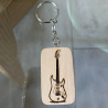 Wooden keychain Guitar
