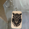 Wooden keychain Owl