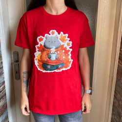 Majica sa štampom (unisex) Jesenja mačka