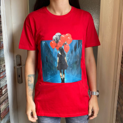 T-shirt (unisex) Girl with balloons