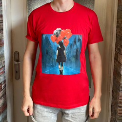T-shirt (unisex) Girl with balloons