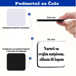 Podmetač za čaše po narudžbini